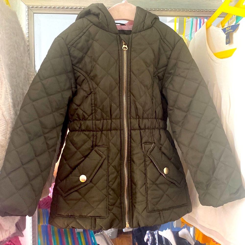 Quilted green spring jacket